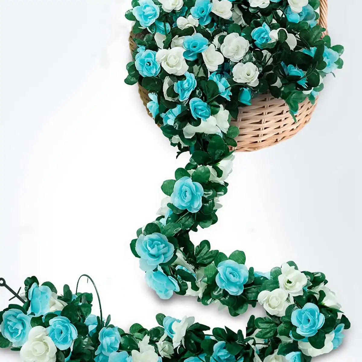 Lyxig Silkesros-Girlang