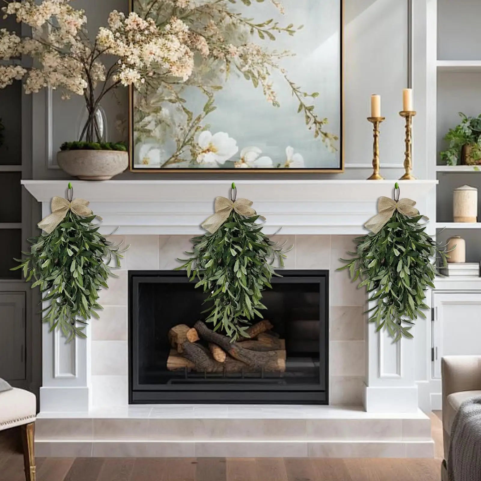 Konstgjord Olivbukett