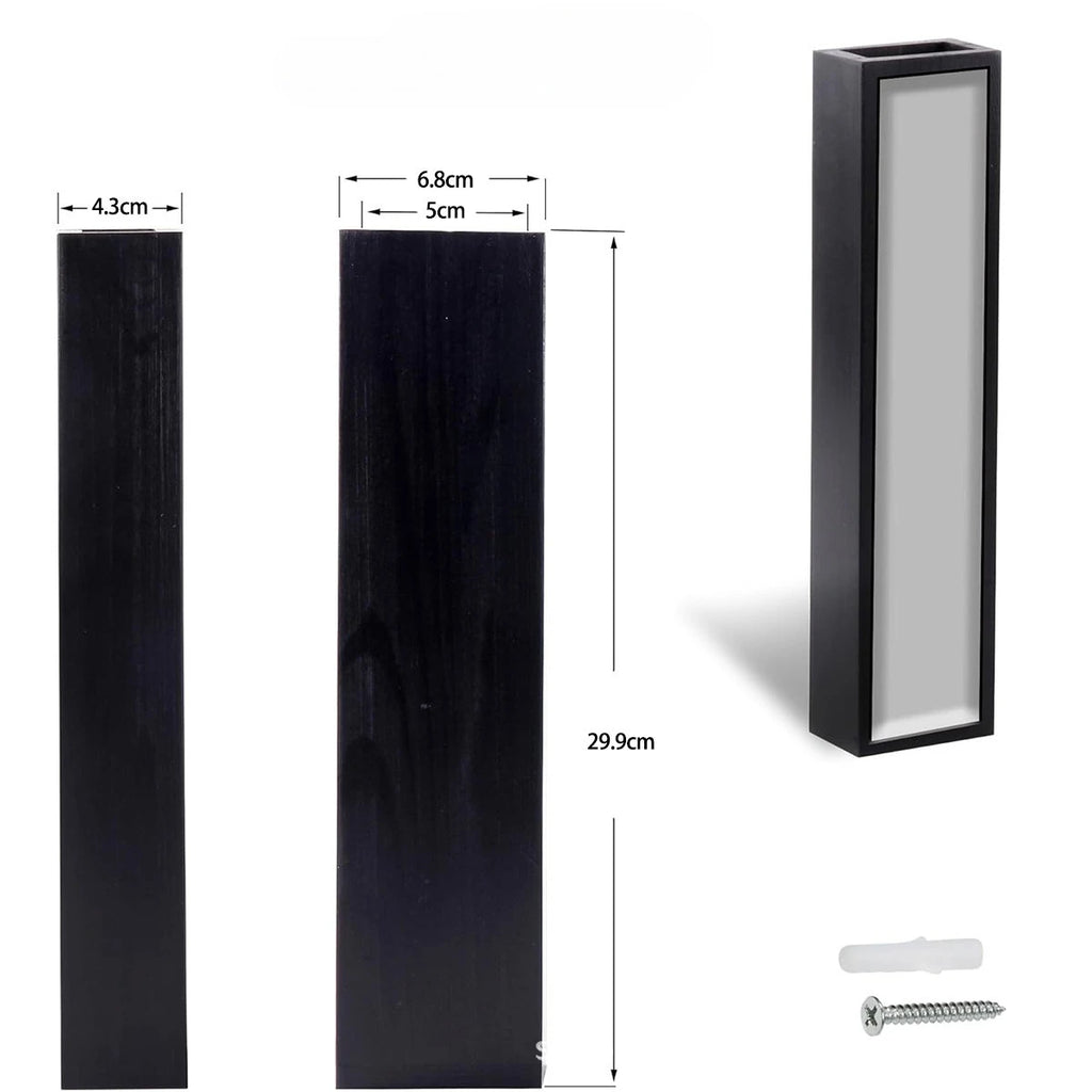 Hängade Svart Träkruka